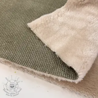 Tissu velours cotelé STRUCTURE camo green