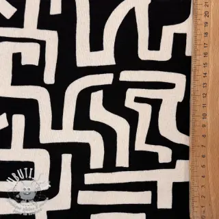 Sweat envers minkee JOGGING Abstract black natural
