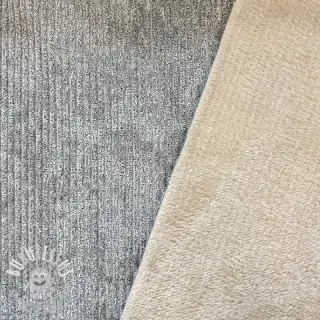 Tissu velours cotelé FROSTY grey