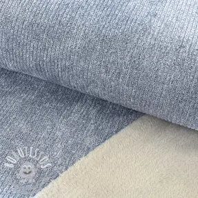 Tissu velours cotelé FROSTY blue