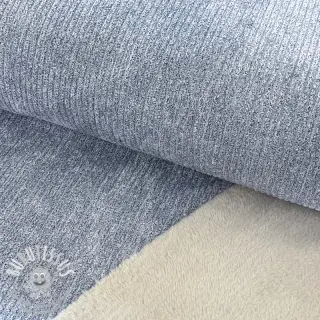 Tissu velours cotelé FROSTY blue