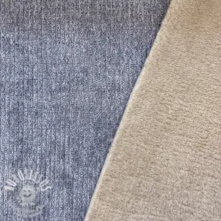 Tissu velours cotelé FROSTY blue