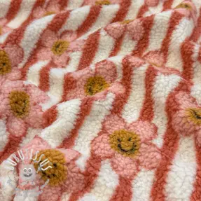 Tissu de manteau TEDDY JACQUARD Pretty mix design D