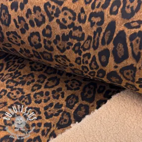 Tissu de manteau TEDDY SUEDE Panther light brown