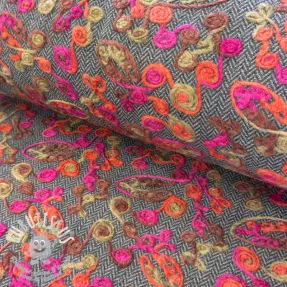 Tissu de manteau WOOL Retro