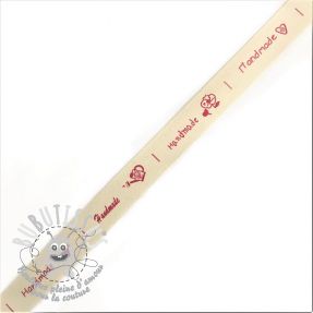 Ruban coton Label handmade