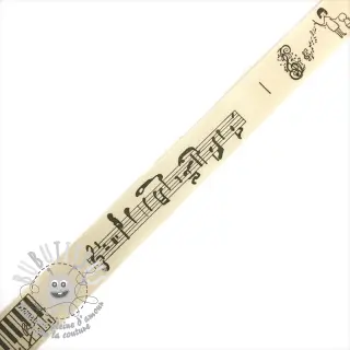 Ruban coton Music piano