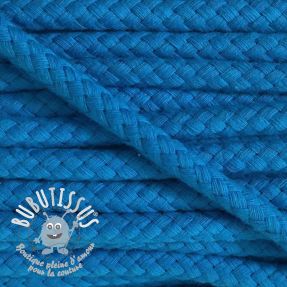 Cordon coton 8 mm blue