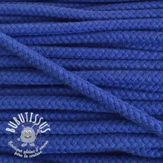 Cordon coton 8 mm cobalt