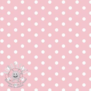 Tissu coton Dots rose