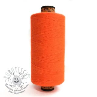 Fil a coudre polyester Amann Belfil-S 120 orange néon