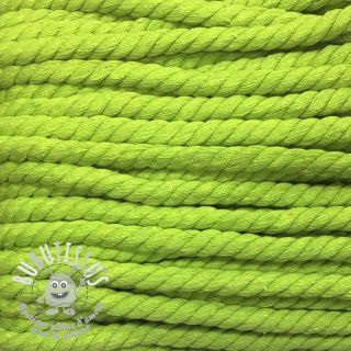 Cordon coton macramé 12 mm lime