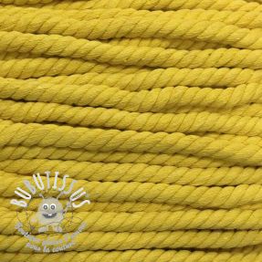 Cordon coton macramé 12 mm jaune