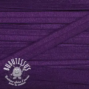 Biais élastique 15 mm violet