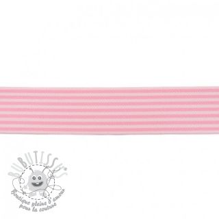 Élastique lisse 4 cm Stripe light pink