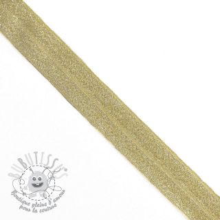 Biais élastique glitter 20 mm yellow