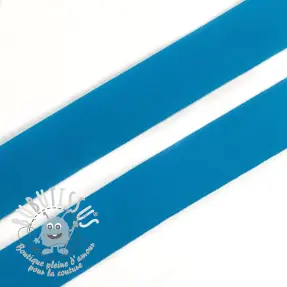 Biais élastique mat 20 mm aqua