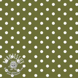 Tissu coton Dots green