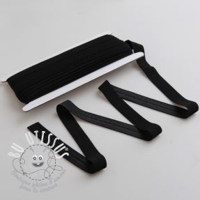 Biais élastique mat 20 mm noire