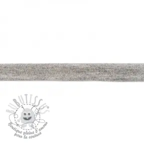 Biais Jersey gris mélangé