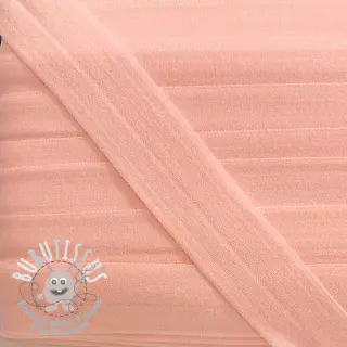 Biais élastique mat 20 mm abricot pâle