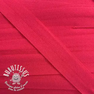 Biais élastique mat 20 mm abricot rose