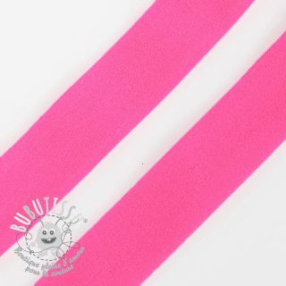 Biais élastique mat 20 mm neon rose