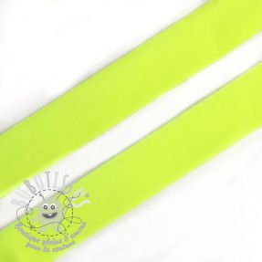 Biais élastique mat 20 mm neon jaune