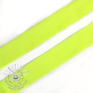 Biais élastique mat 20 mm neon jaune