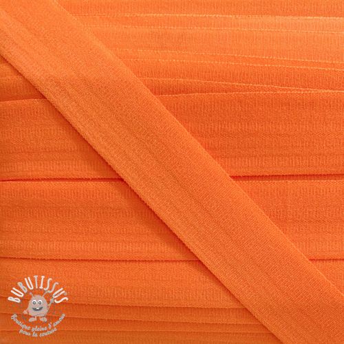 Biais élastique mat 20 mm orange