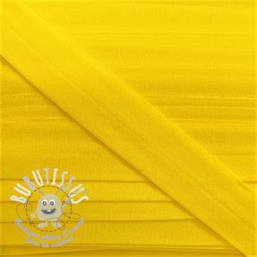 Biais élastique mat 20 mm jaune