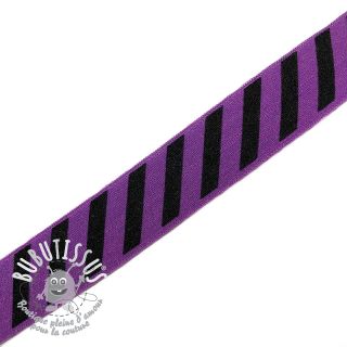 Biais élastique STRIPE 20 mm purple