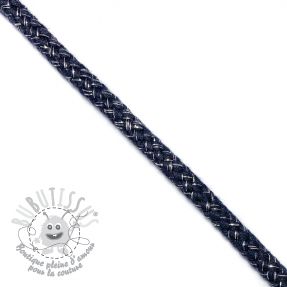 Cordon lurex 10 mm marine