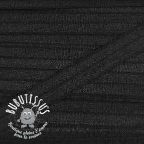 Biais élastique 15 mm black
