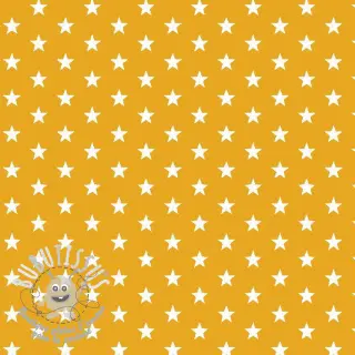 Tissu coton Petit stars yellow