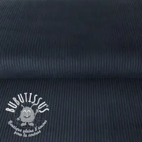 Tissu velours cotelé navy