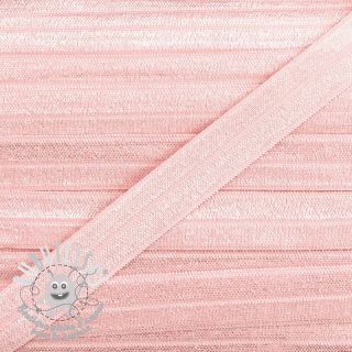 Biais élastique 15 mm light pink
