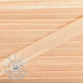 Biais élastique 15 mm peach