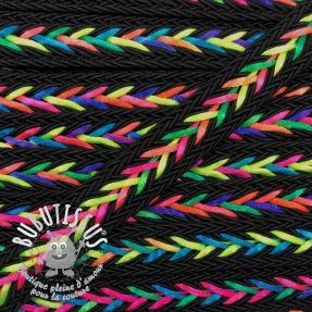 Cordon coton macramé NEON black