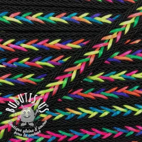 Cordon coton macramé NEON black