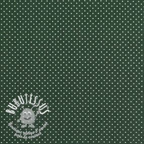 Tissu coton Petit dots dark green