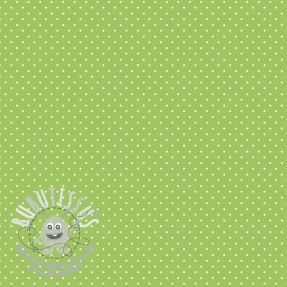 Tissu coton Petit dots lime