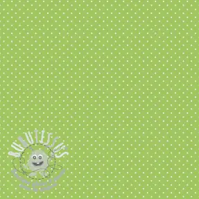 Tissu coton Petit dots lime