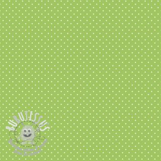 Tissu coton Petit dots lime