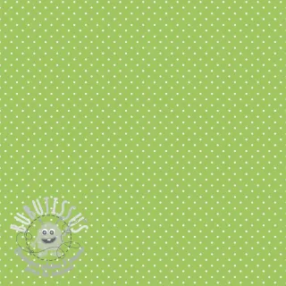 Tissu coton Petit dots lime