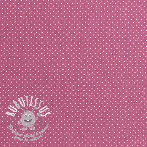 Tissu coton Petit dots mauve