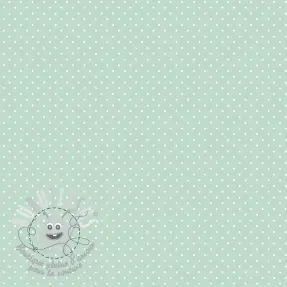 Tissu coton Petit dots mint