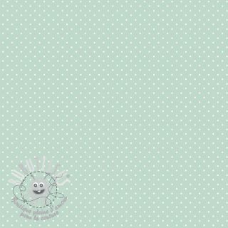 Tissu coton Petit dots mint