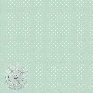 Tissu coton Petit dots mint
