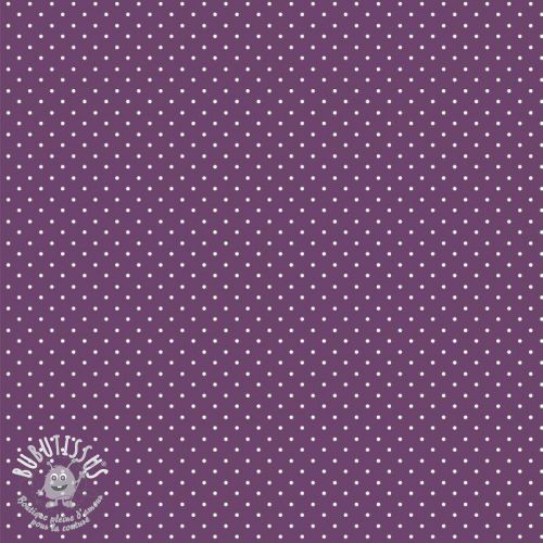 Tissu coton Petit dots purple